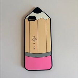 Valfre Pencil Silicone Phone Case in Beige and Pink